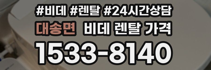 대송면 비데 렌탈 가격