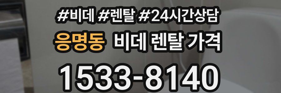 응명동 비데 렌탈 가격