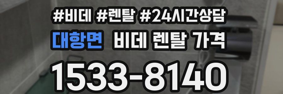 대항면 비데 렌탈 가격