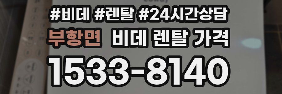 부항면 비데 렌탈 가격