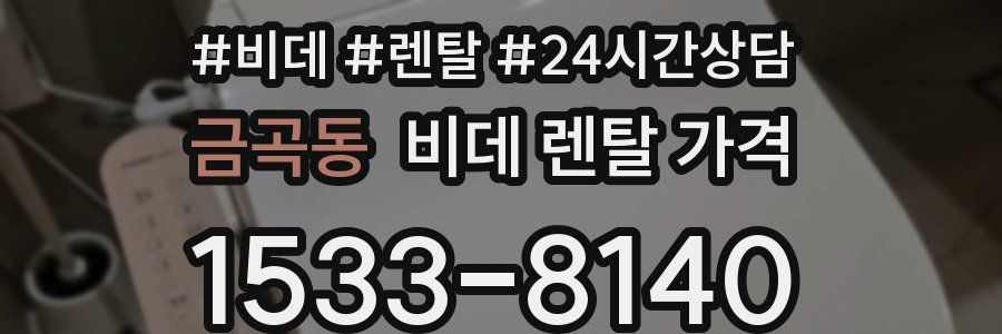 금곡동 비데 렌탈 가격