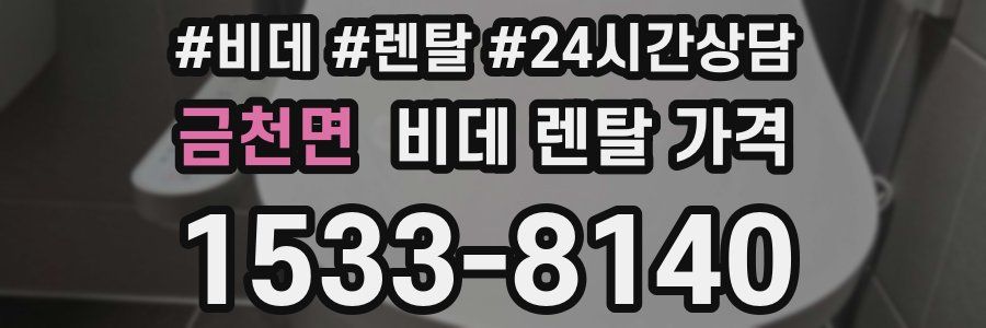 금천면 비데 렌탈 가격