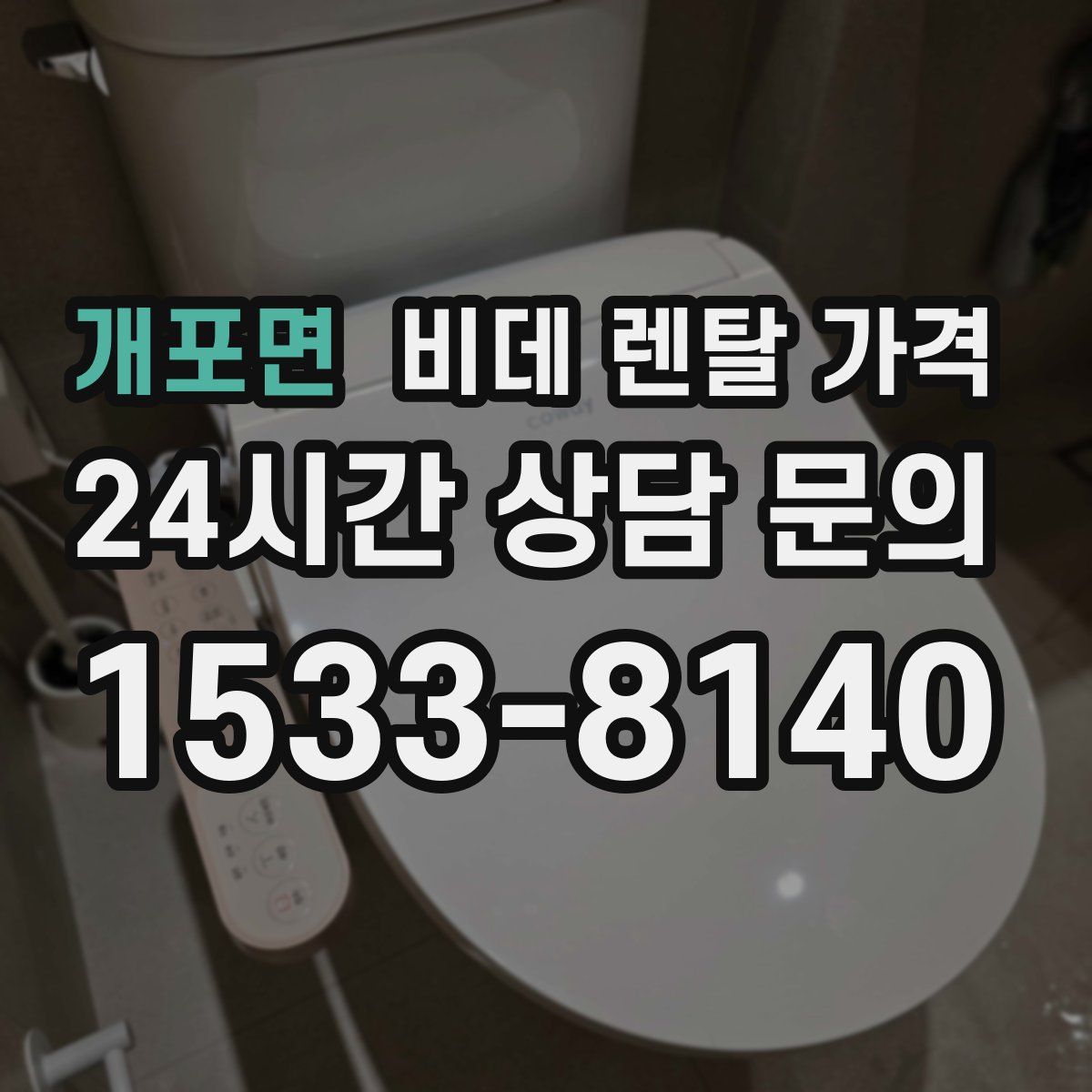 개포면 비데 렌탈 가격