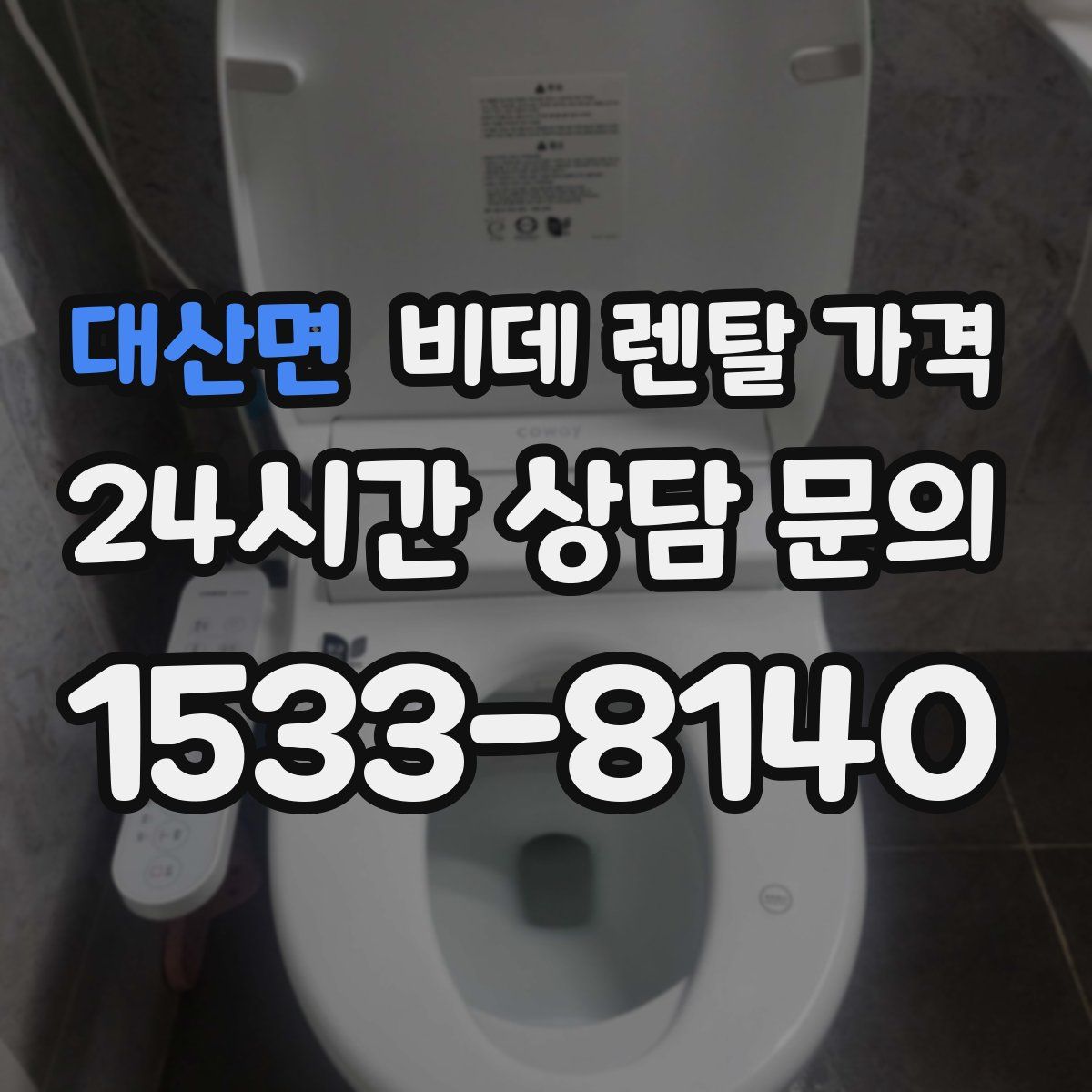 대산면 비데 렌탈 가격