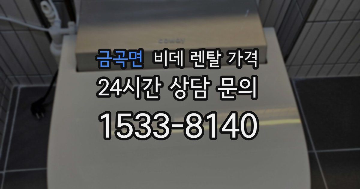 금곡면 비데 렌탈 가격