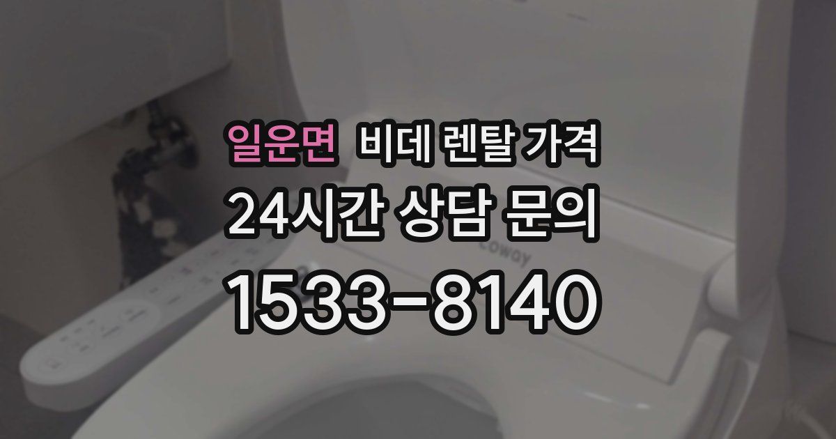 일운면 비데 렌탈 가격