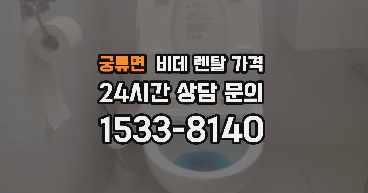 궁류면 비데 렌탈 가격