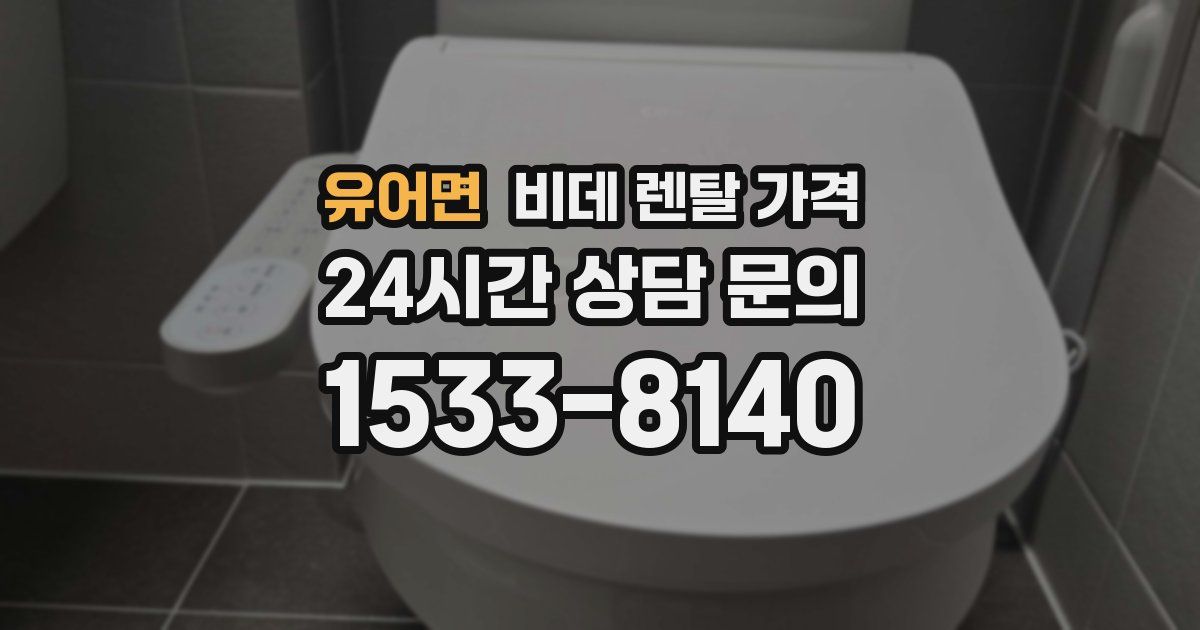유어면 비데 렌탈 가격