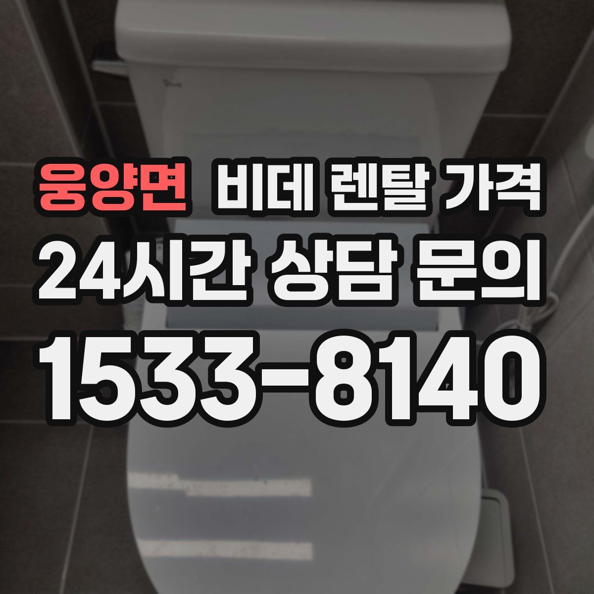 웅양면 비데 렌탈 가격