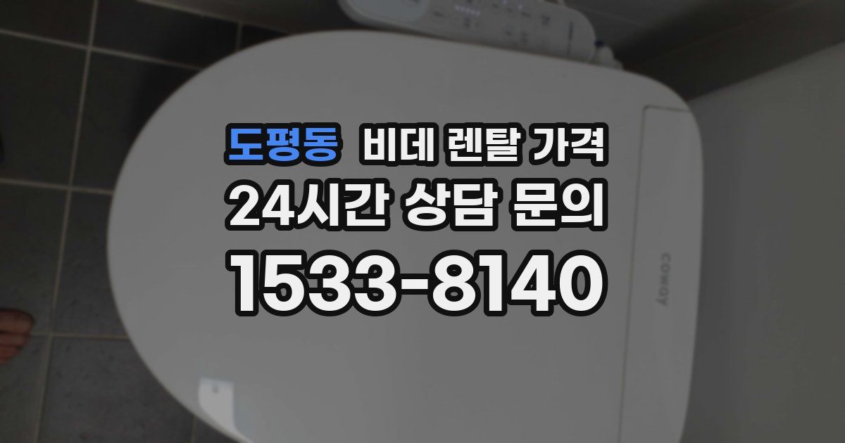 도평동 비데 렌탈 가격