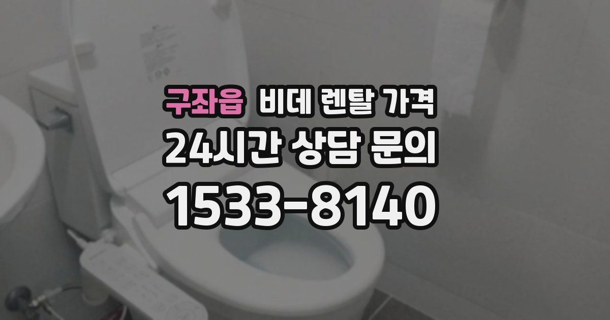 구좌읍 비데 렌탈 가격