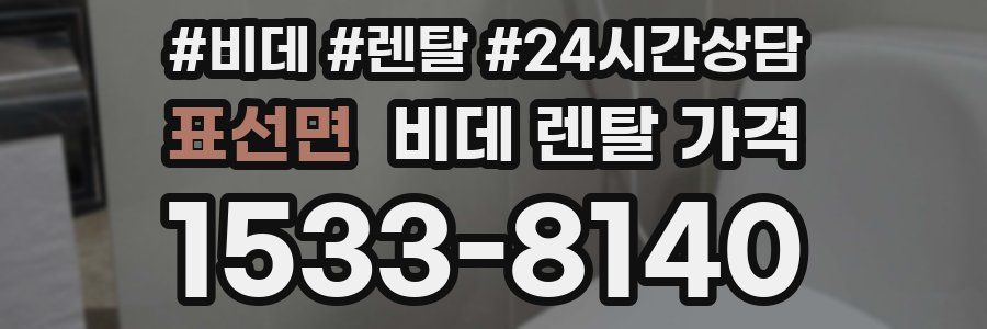 표선면 비데 렌탈 가격