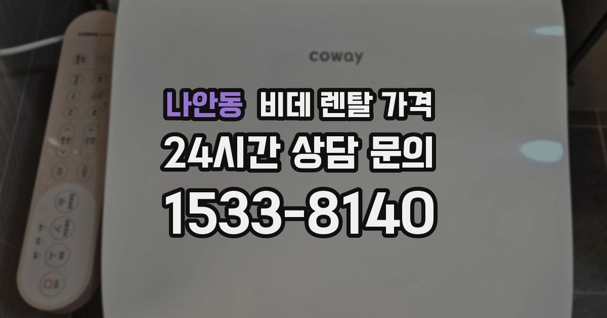 나안동 비데 렌탈 가격