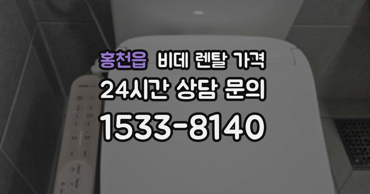 홍천읍 비데 렌탈 가격