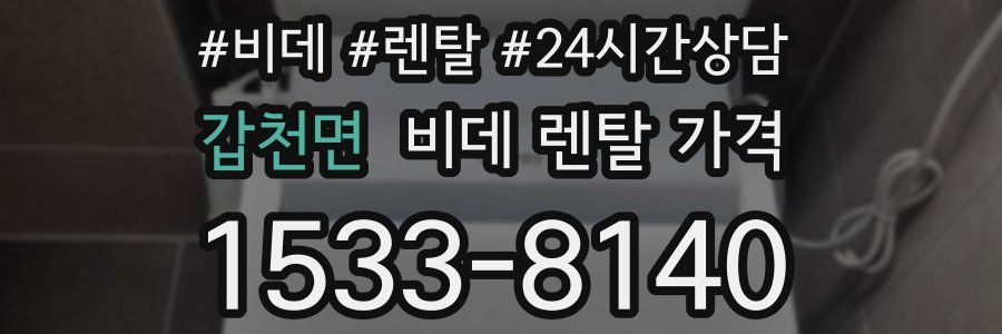 갑천면 비데 렌탈 가격