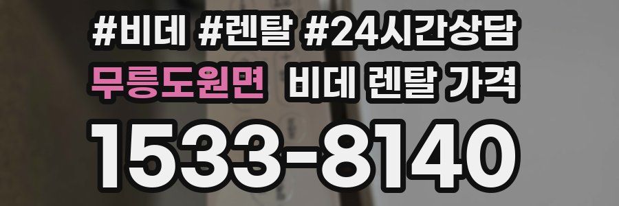무릉도원면 비데 렌탈 가격