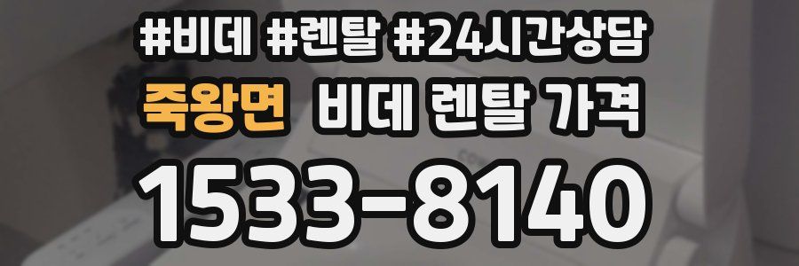 죽왕면 비데 렌탈 가격