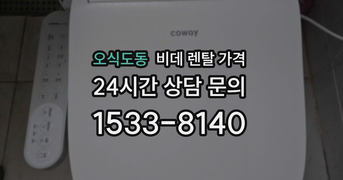 오식도동 비데 렌탈 가격