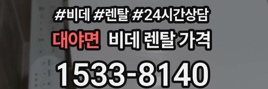 대야면 비데 렌탈 가격
