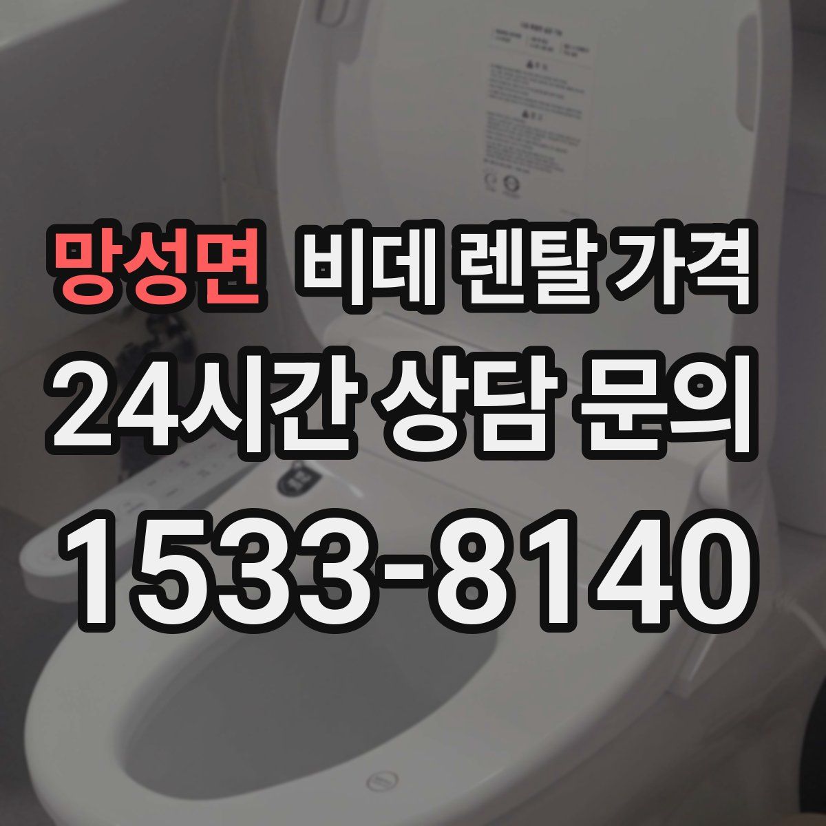 망성면 비데 렌탈 가격
