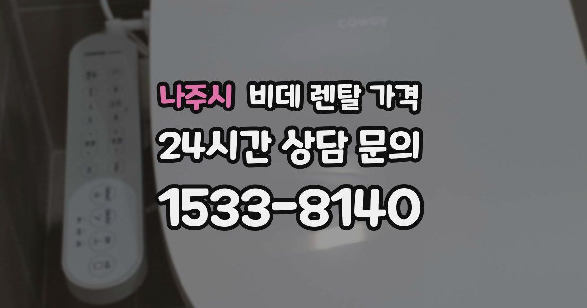 나주시 비데 렌탈 가격
