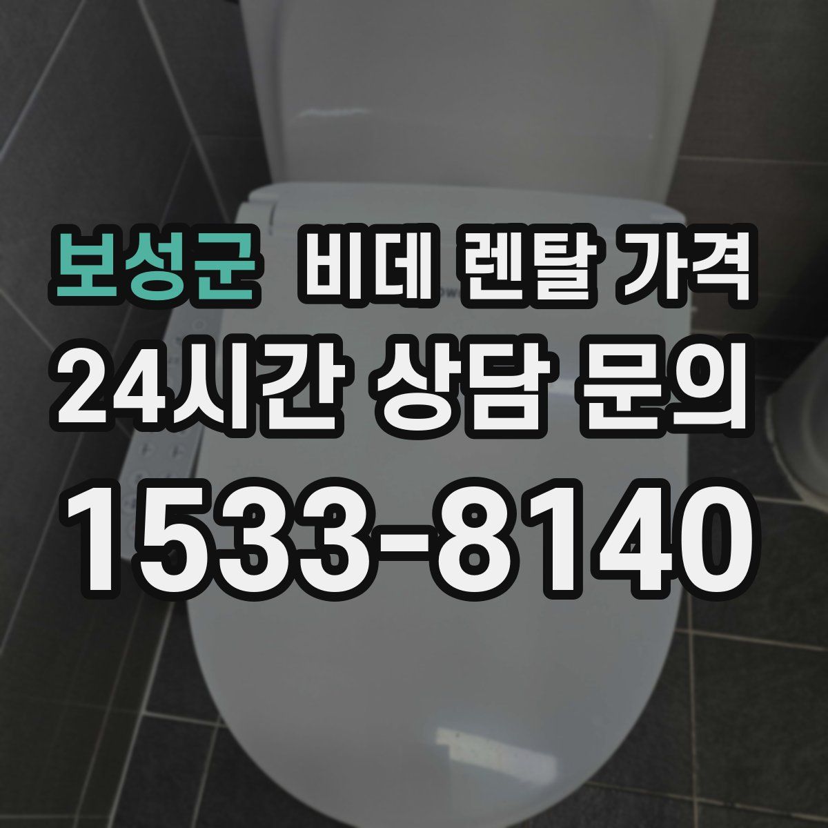 보성군 비데 렌탈 가격