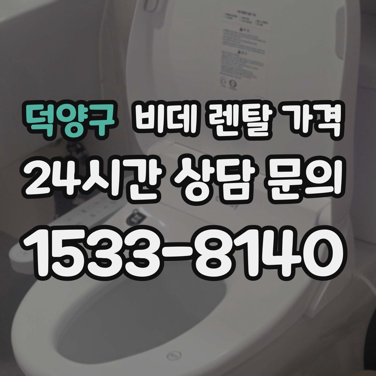 덕양구 비데 렌탈 가격