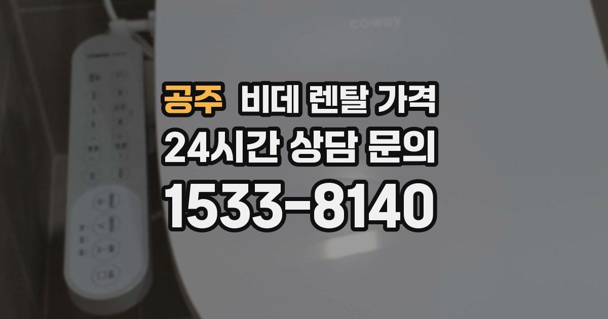 공주 비데 렌탈 가격