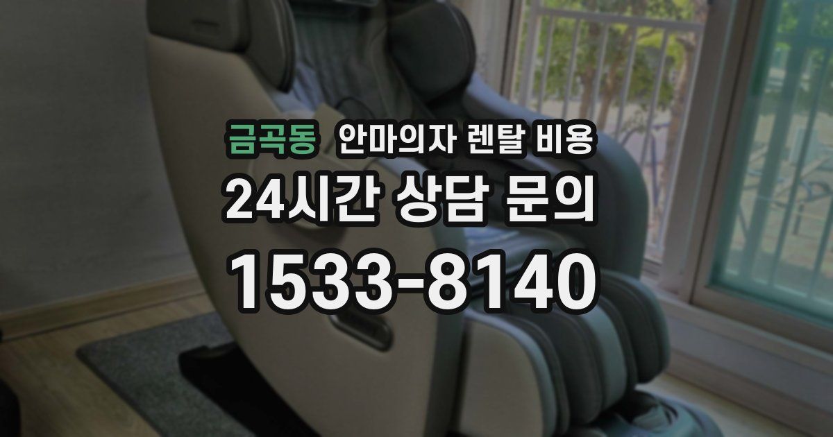 금곡동 안마의자 렌탈 비용