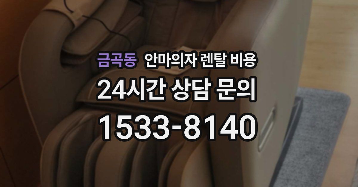 금곡동 안마의자 렌탈 비용