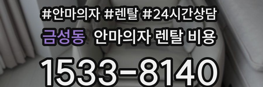 금성동 안마의자 렌탈 비용