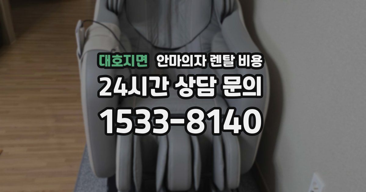 대호지면 안마의자 렌탈 비용