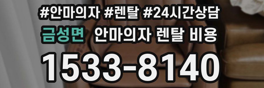 금성면 안마의자 렌탈 비용