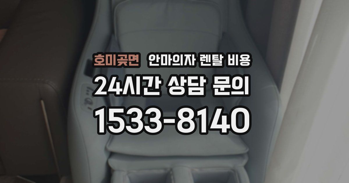 호미곶면 안마의자 렌탈 비용