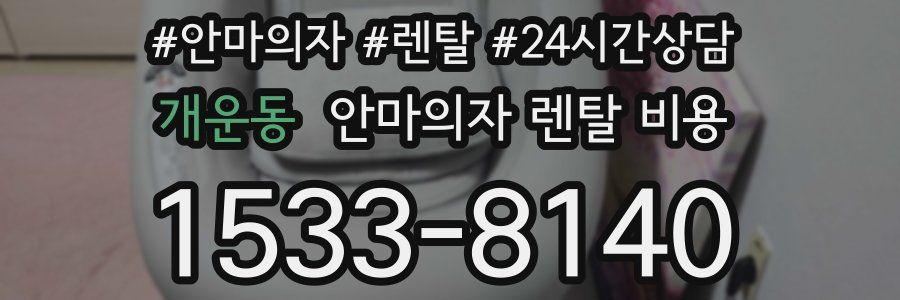 개운동 안마의자 렌탈 비용