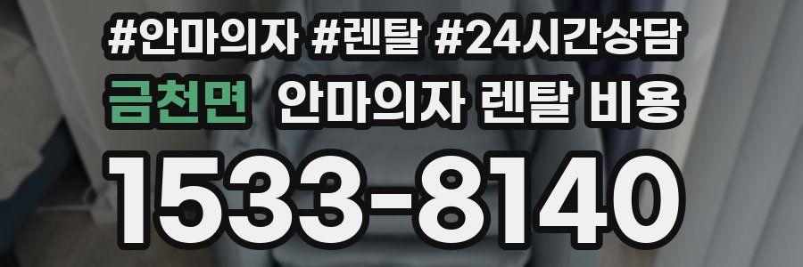 금천면 안마의자 렌탈 비용
