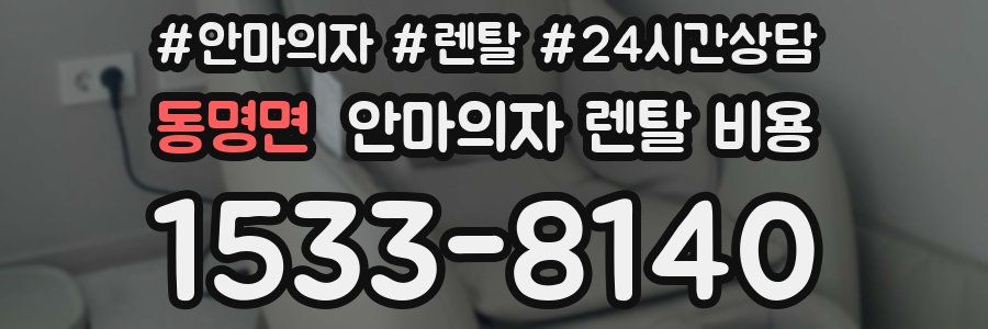 동명면 안마의자 렌탈 비용