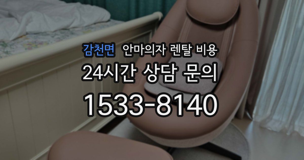 감천면 안마의자 렌탈 비용