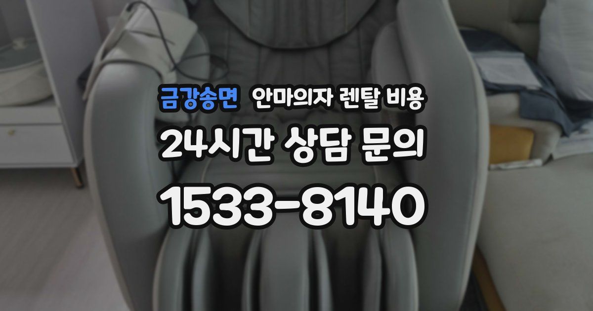 금강송면 안마의자 렌탈 비용