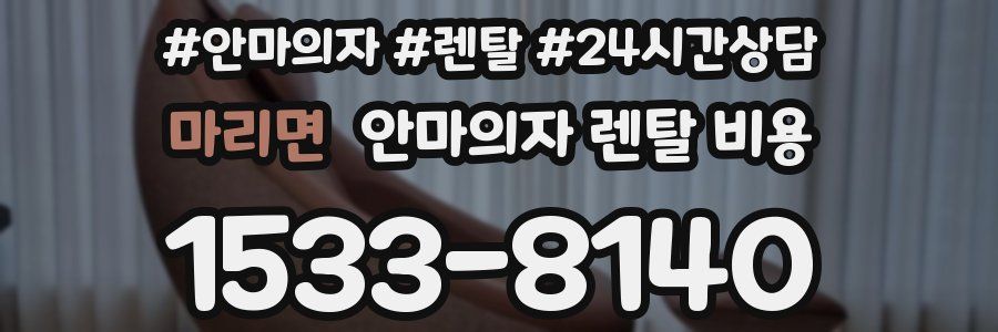 마리면 안마의자 렌탈 비용