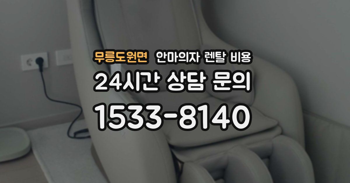 무릉도원면 안마의자 렌탈 비용