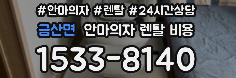 금산면 안마의자 렌탈 비용