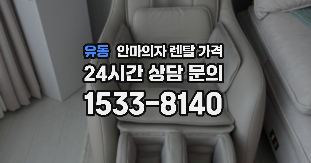 유동 안마의자 렌탈 가격