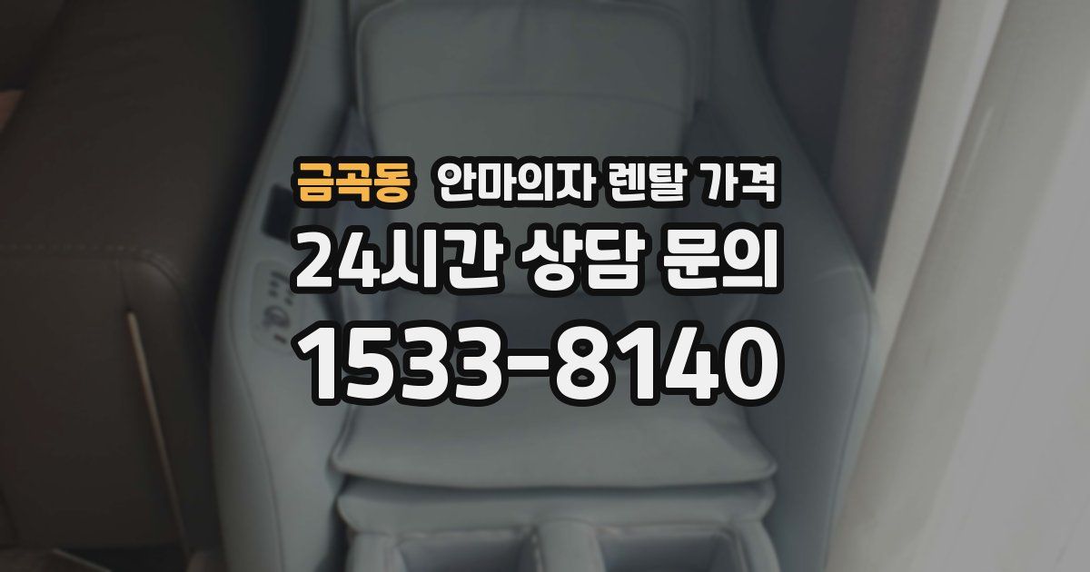 금곡동 안마의자 렌탈 가격