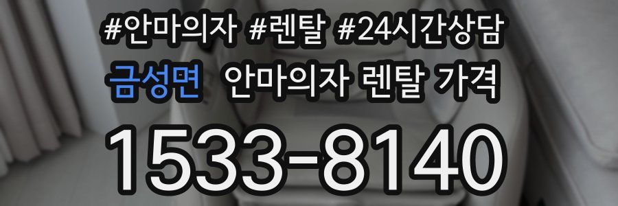 금성면 안마의자 렌탈 가격