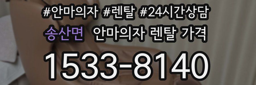 송산면 안마의자 렌탈 가격
