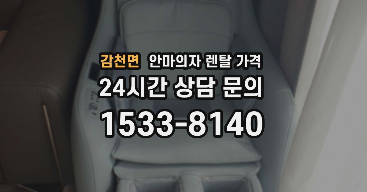 감천면 안마의자 렌탈 가격