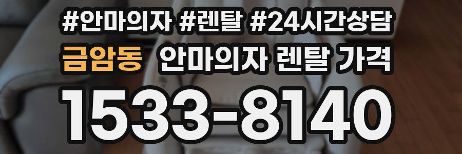 금암동 안마의자 렌탈 가격