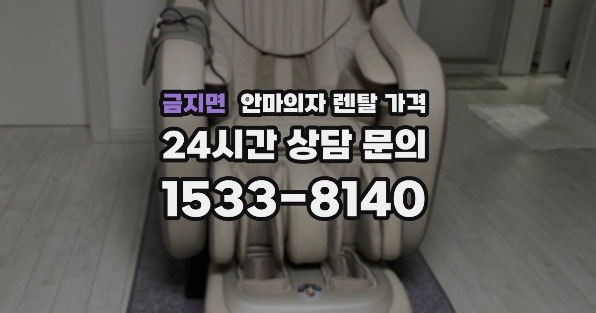 금지면 안마의자 렌탈 가격