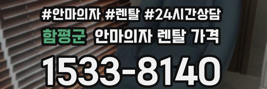 함평군 안마의자 렌탈 가격